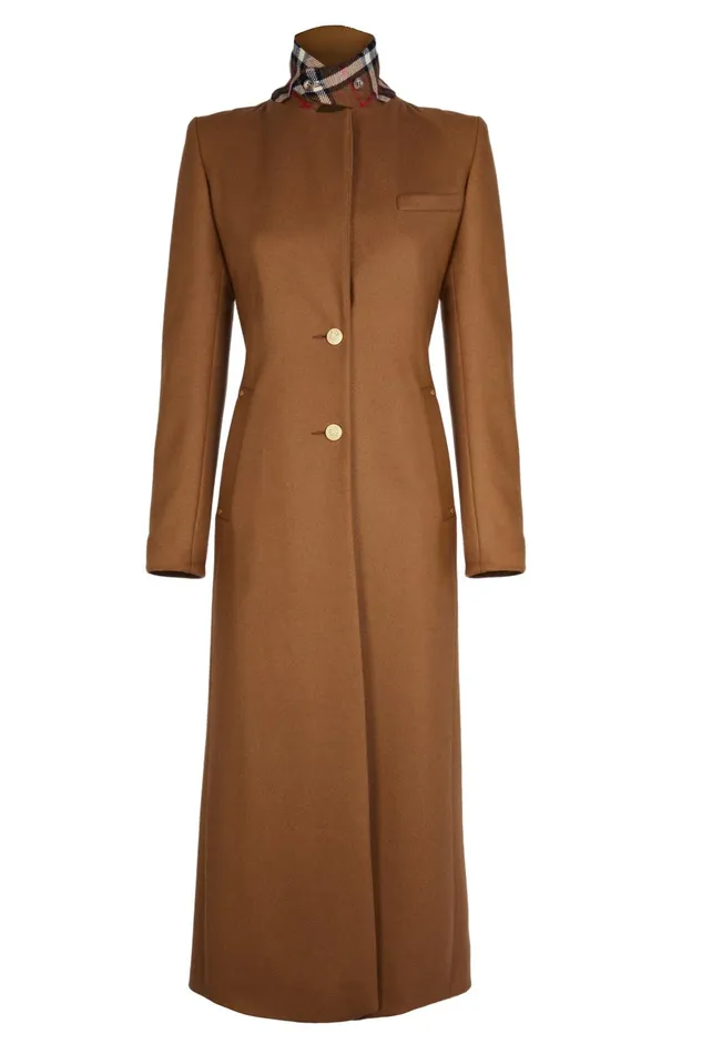 Holland Cooper Tailoring Women Full Length Regency Coat Dark Camel