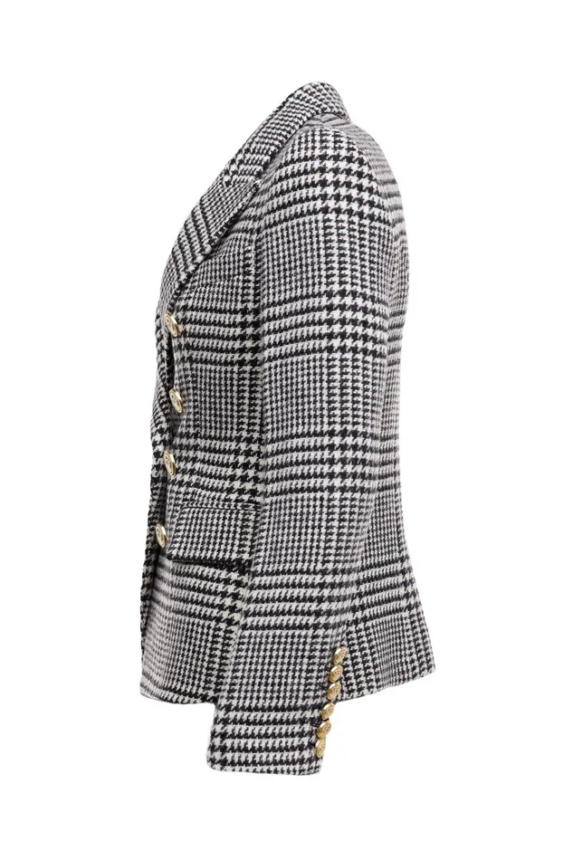 Holland Cooper Tailoring Women Knightsbridge Blazer Large Scale Prince Of Wales Mono
