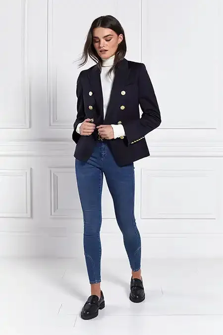 Holland Cooper Tailoring Women Knightsbridge Blazer Navy Barathea