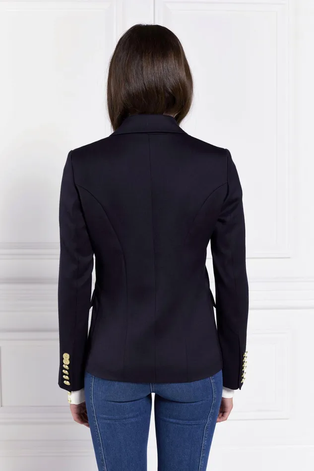 Holland Cooper Tailoring Women Knightsbridge Blazer Navy Barathea