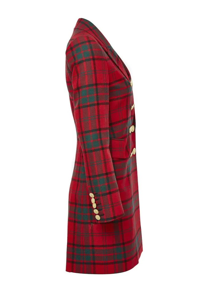 Holland Cooper Tailoring Women Knightsbridge Coat Red Tartan