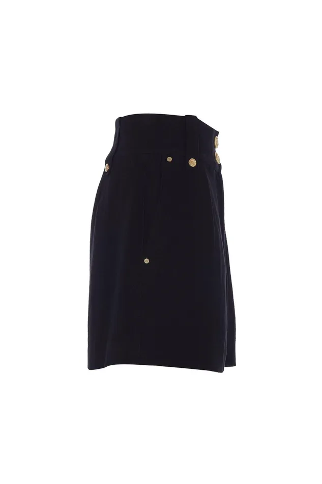 Holland Cooper Tailoring Women Tailored Short Black Linen Holland Cooper Tailoring Women Tailored Short Black Linen