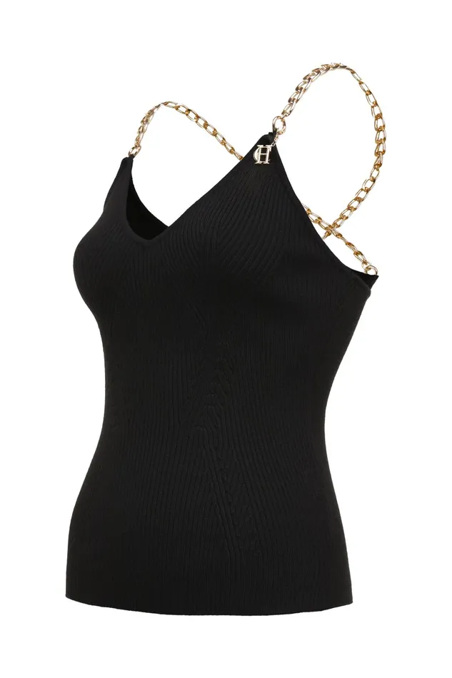 Holland Cooper Tops Women Aurora Cami Top Black Holland Cooper Tops Women Aurora Cami Top Black