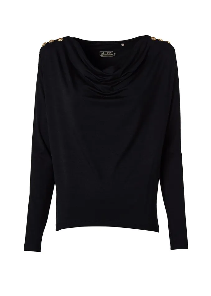 Holland Cooper Tops Women Ellen Top Black Holland Cooper Tops Women Ellen Top Black