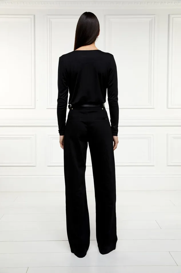 Holland Cooper Tops Women Ellen Top Black Holland Cooper Tops Women Ellen Top Black