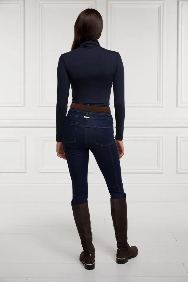 Holland Cooper Tops Women Essential Roll Neck Ink Navy Holland Cooper Tops Women Essential Roll Neck Ink Navy