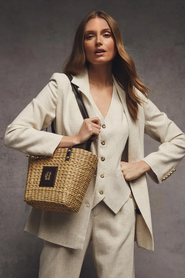 Holland Cooper Tote Bags Women Mini Paloma Straw Tote Holland Cooper Tote Bags Women Mini Paloma Straw Tote
