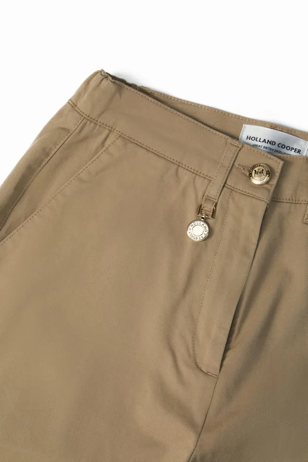 Holland Cooper Trousers Women Arnesby Chino Stone Holland Cooper Trousers Women Arnesby Chino Stone