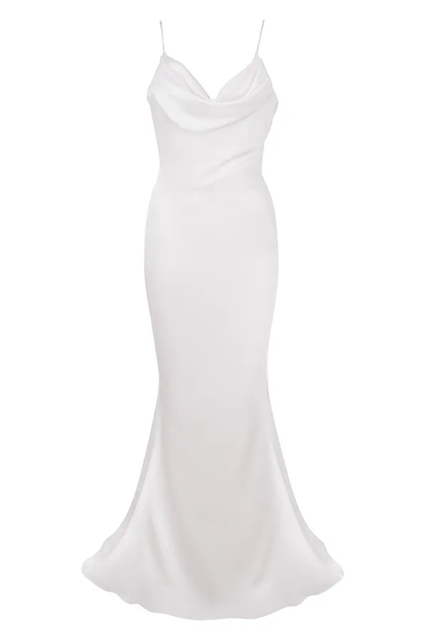 House Of CB AurelieIvory Draped Back Bridal Gown 8211 Limited Edition Ivory Women Maxi Dresses
