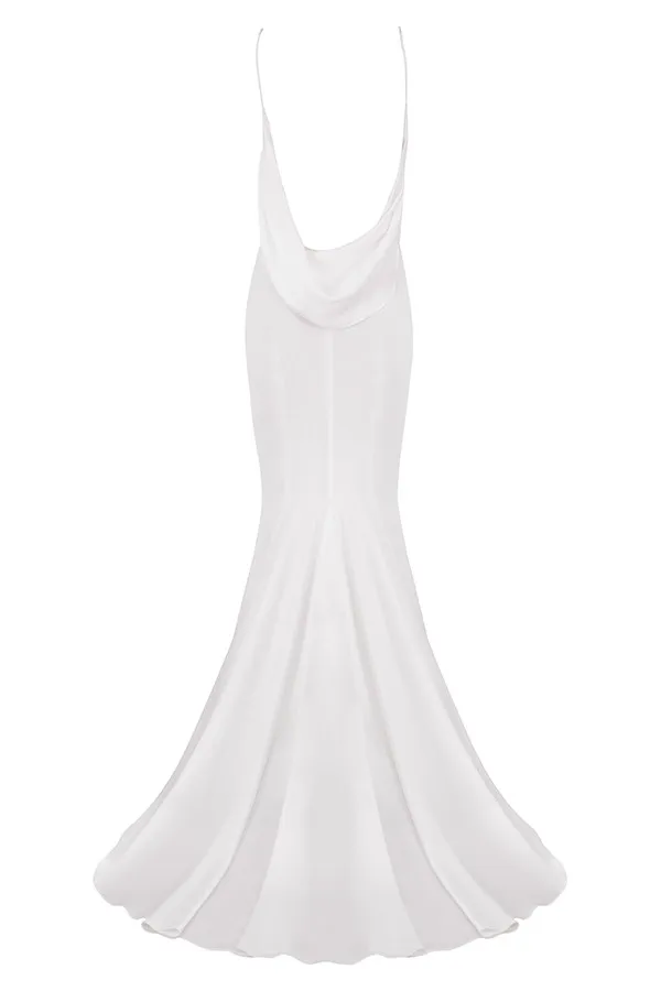 House Of CB AurelieIvory Draped Back Bridal Gown 8211 Limited Edition Ivory Women Maxi Dresses