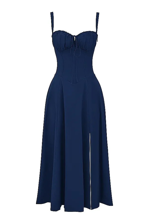 House Of CB CarmenFrench Navy Bustier Sundress French Women Corset Dresses
