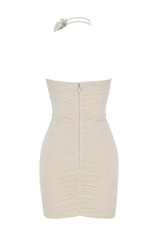 House Of CB CaterinaFog Floral Embellished Mini Dress 8211 SALE Fog Women Bodycon Dresses