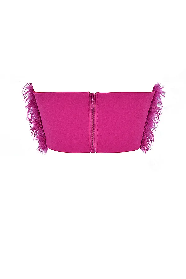 House Of CB FenellaHot Pink Trimmed Bandeau 8211 SALE Hot Women Tops