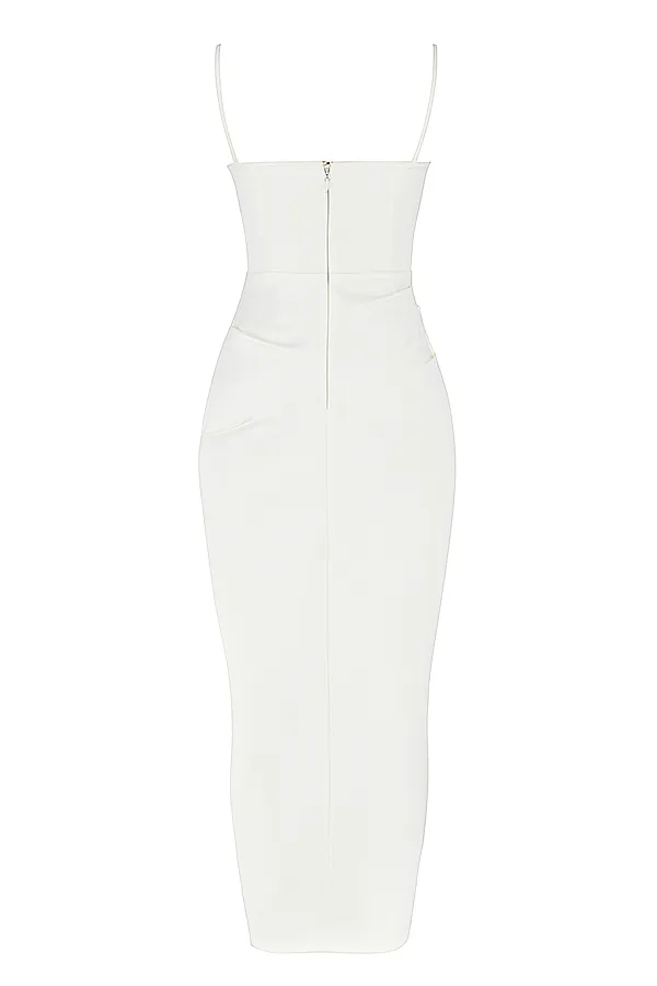 House Of CB FloraIvory Satin Corset Dress 8211 SALE Ivory Women Bodycon Dresses