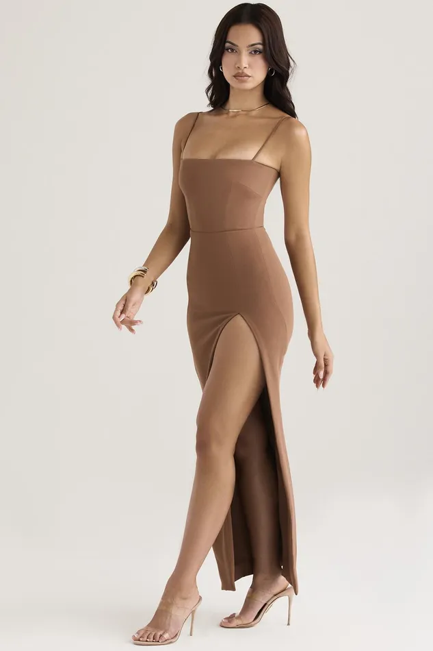 House Of CB JaidaToast Corset Maxi Dress Toast Women Bodycon Dresses