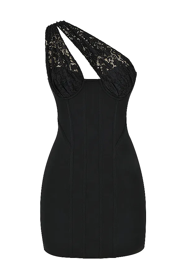 House Of CB LilyBlack Lace Mini Dress 8211 SALE Black Women Bodycon Dresses