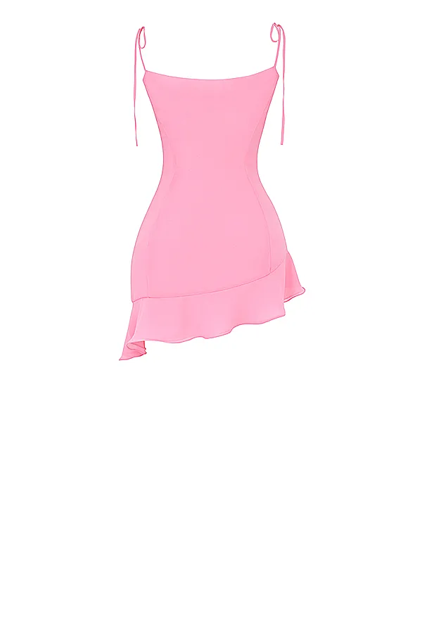 House Of CB MarciaFrench Pink Ruffle Mini Dress French Women Mini Dresses