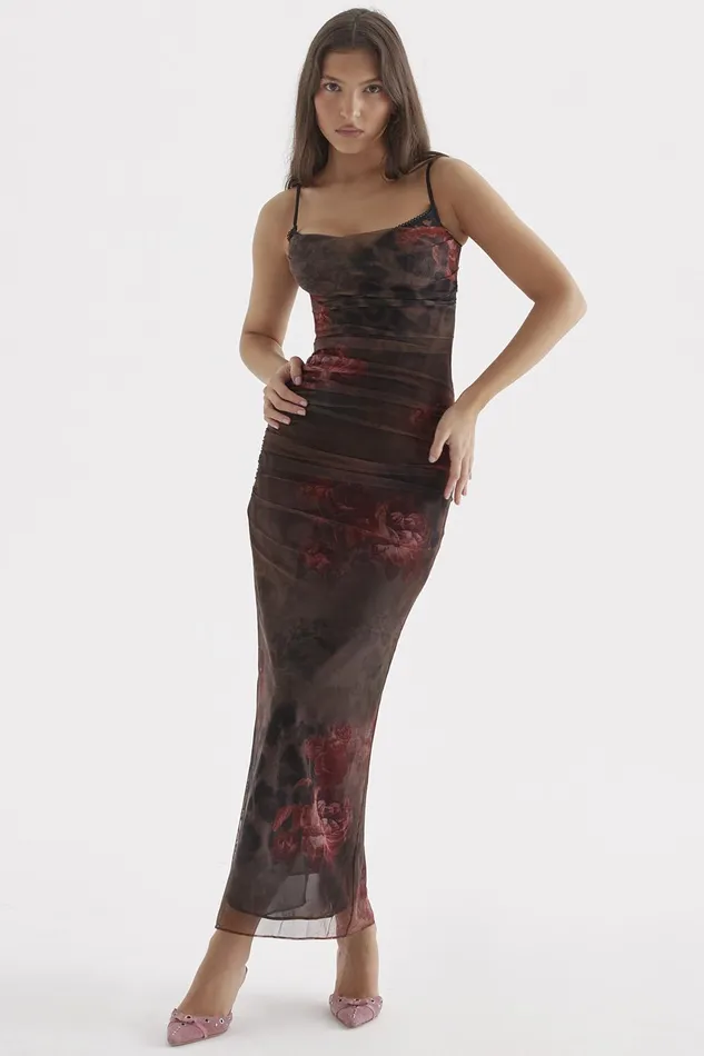 House Of CB NaliniPrinted Maxi Dress Printed Women Bodycon Dresses