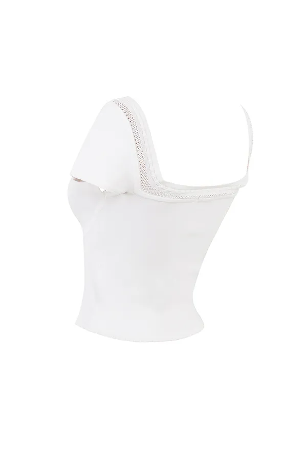 House Of CB NolaIvory Dainty Rib Knit Top 8211 SALE Ivory Women Tops