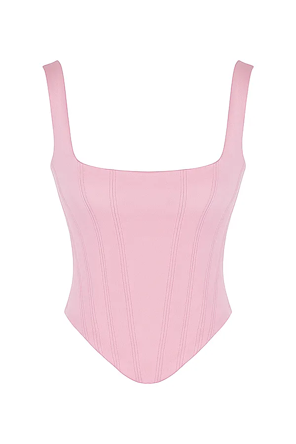 House Of CB RafaFairy Pink Satin Longline Corset Fairy Women Corsets