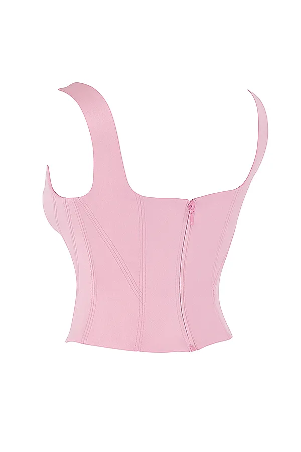 House Of CB RafaFairy Pink Satin Longline Corset Fairy Women Corsets