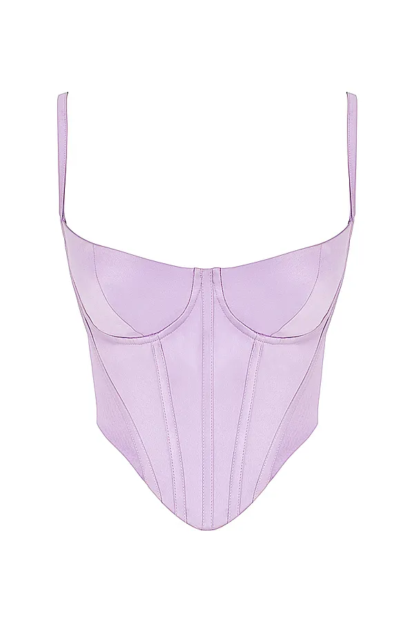 House Of CB TamsinOrchid Satin Corset 8211 SALE Orchid Women Corsets