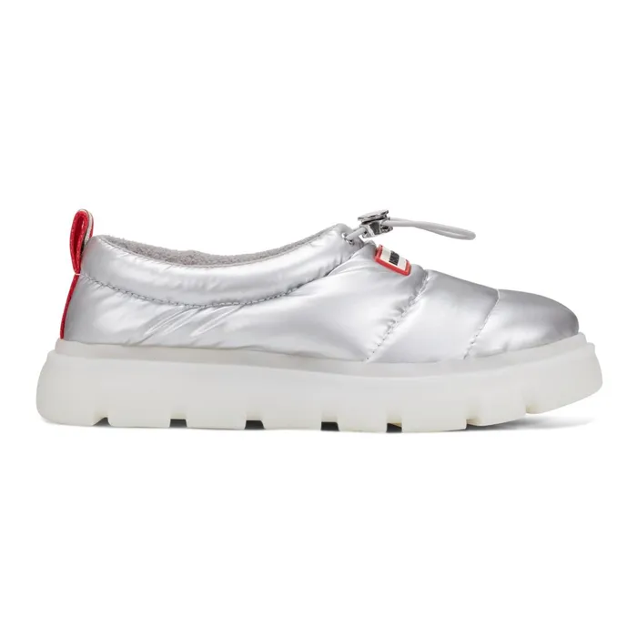 Hunter Boots Madison Lug Sole Insulated Water Resistant Slipon Shoes Silver Women Insulated and Snow Boots