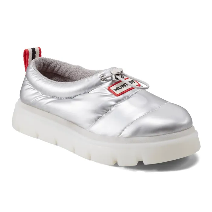 Hunter Boots Madison Lug Sole Insulated Water Resistant Slipon Shoes Silver Women Insulated and Snow Boots Hunter Boots Madison Lug Sole Insulated Water Resistant Slipon Shoes Silver Women Insulated and Snow Boots