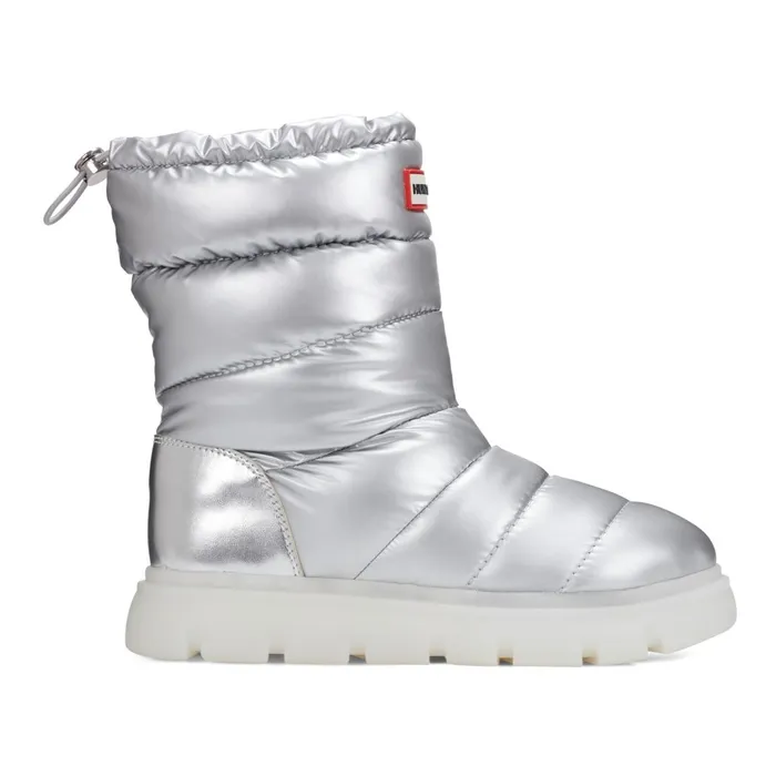 Hunter Boots Maribel Lug Sole Insulated Waterproof Snow Booties Silver Women Insulated and Snow Boots Hunter Boots Maribel Lug Sole Insulated Waterproof Snow Booties Silver Women Insulated and Snow Boots