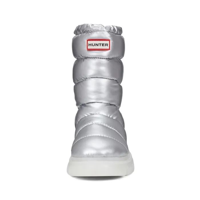 Hunter Boots Maribel Lug Sole Insulated Waterproof Snow Booties Silver Women Insulated and Snow Boots Hunter Boots Maribel Lug Sole Insulated Waterproof Snow Booties Silver Women Insulated and Snow Boots