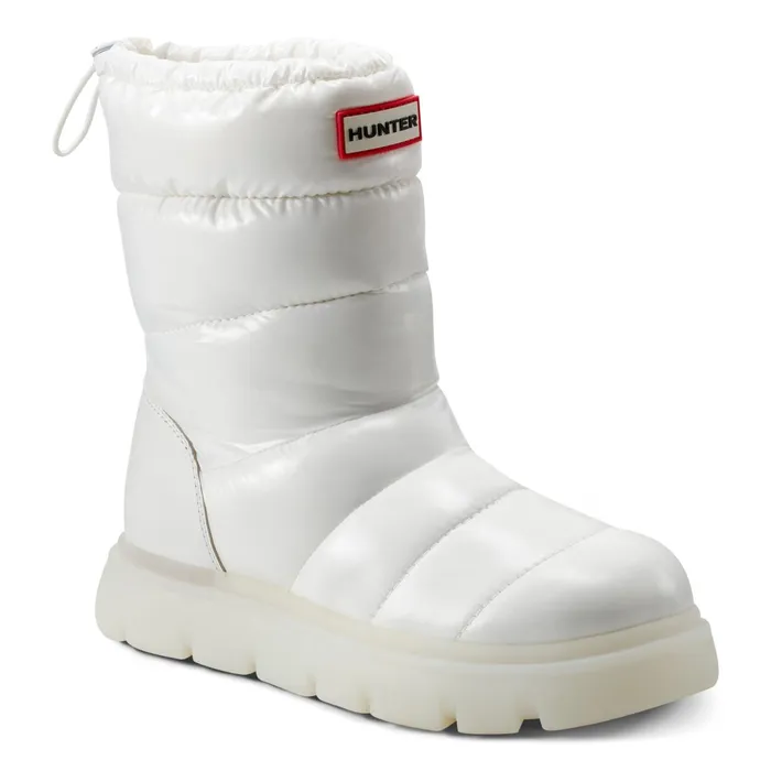Hunter Boots Maribel Lug Sole Insulated Waterproof Snow Booties White Women Insulated and Snow Boots Hunter Boots Maribel Lug Sole Insulated Waterproof Snow Booties White Women Insulated and Snow Boots