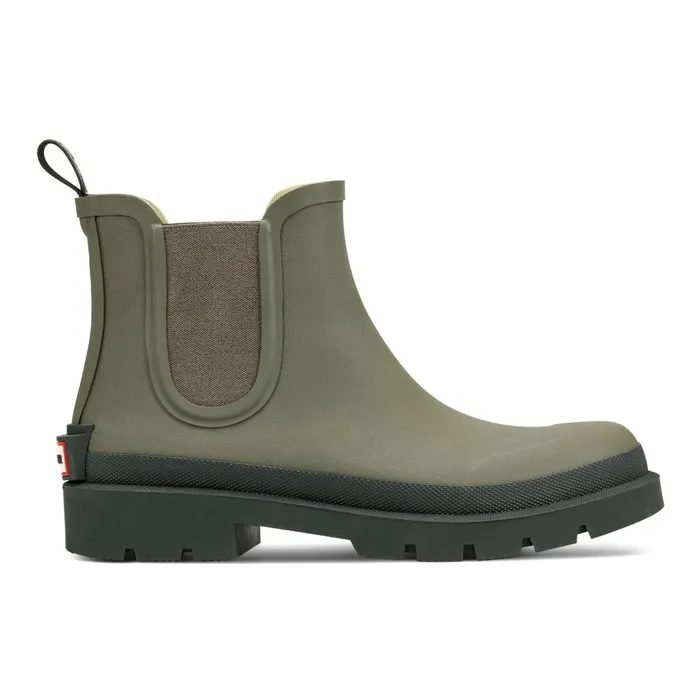 Hunter Boots Orford Waterproof Chelsea Boots Medium Green Men Rain Boots