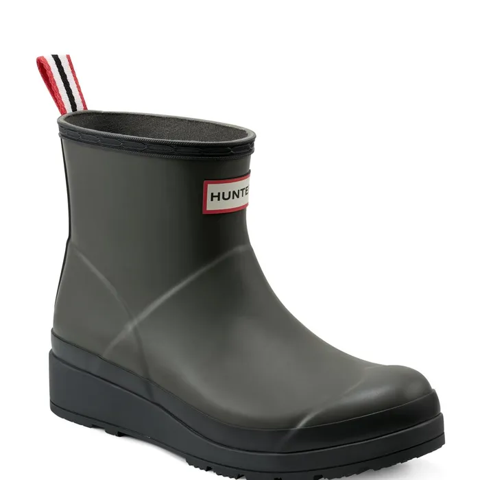 Hunter Boots PLAY Short Rain Boots Medium Gray Women Rain Boots Hunter Boots PLAY Short Rain Boots Medium Gray Women Rain Boots