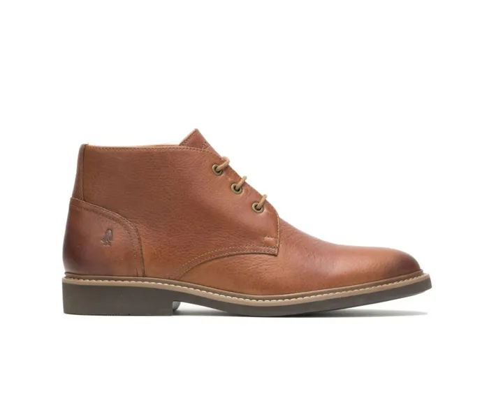 Hush Puppies Boots Men Detroit Chukka Cognac Leather