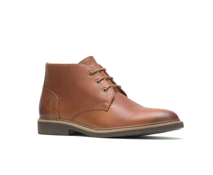 Hush Puppies Boots Men Detroit Chukka Cognac Leather Hush Puppies Boots Men Detroit Chukka Cognac Leather