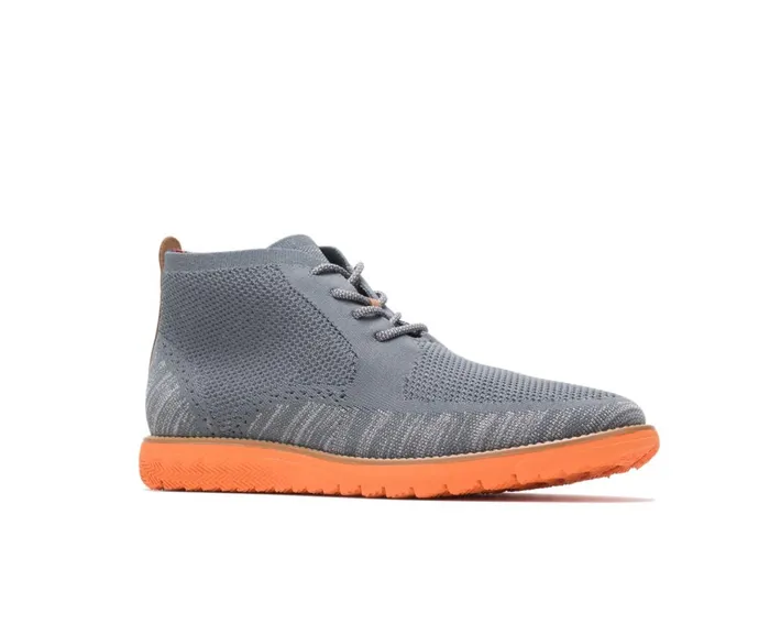Hush Puppies Boots Men Expert Chukka Knit Dark Grey Multi Knit 8211 Orange Outsole Hush Puppies Boots Men Expert Chukka Knit Dark Grey Multi Knit 8211 Orange Outsole