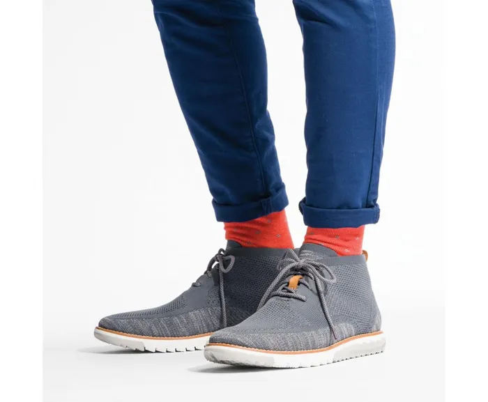 Hush Puppies Boots Men Expert Chukka Knit Dark Grey Multi Knit 8211 Orange Outsole Hush Puppies Boots Men Expert Chukka Knit Dark Grey Multi Knit 8211 Orange Outsole