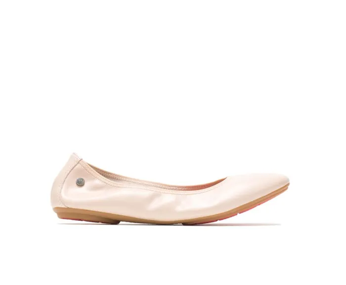 Hush Puppies Flats and SlipOns Women Chaste Ballet Nude Leather