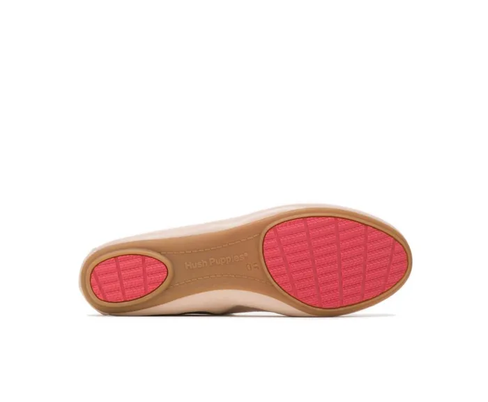 Hush Puppies Flats and SlipOns Women Chaste Ballet Nude Leather Hush Puppies Flats and SlipOns Women Chaste Ballet Nude Leather