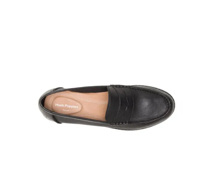 Hush Puppies Loafers Women Wren Loafer Perfect Fit Black Leather Hush Puppies Loafers Women Wren Loafer Perfect Fit Black Leather