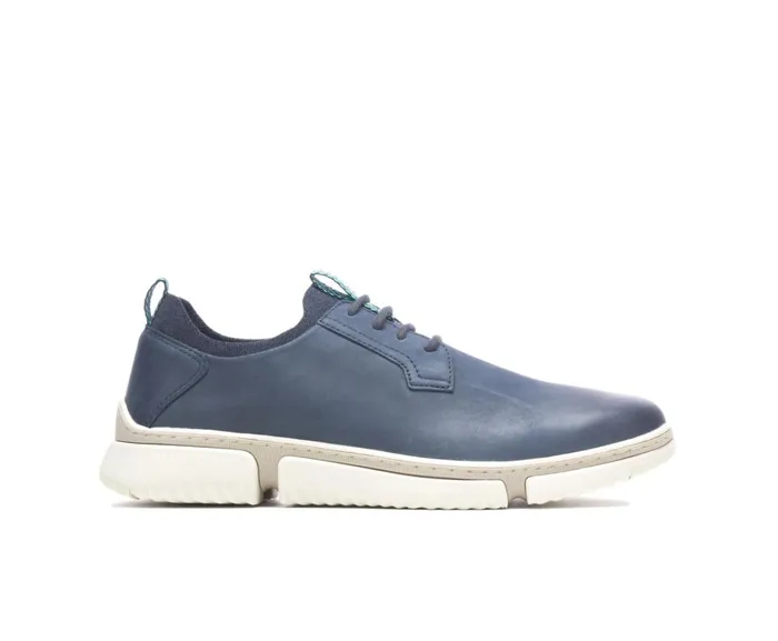 Hush Puppies Sneakers Men Bennet Plain Toe Oxford Navy Nubuck
