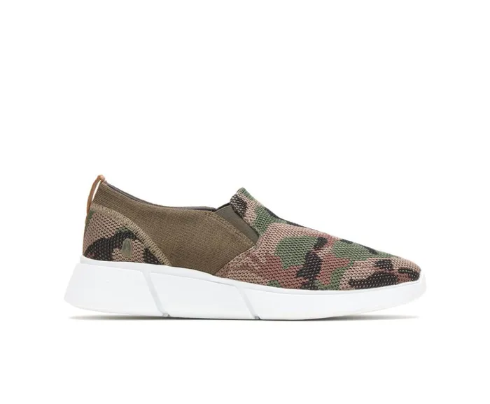 Hush Puppies Sneakers Men Cooper SlipOn Olive Camo Knit