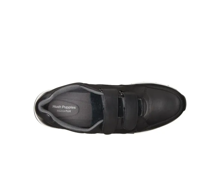 Hush Puppies Sneakers Women Jenna 2Strap Jogger Black Leather