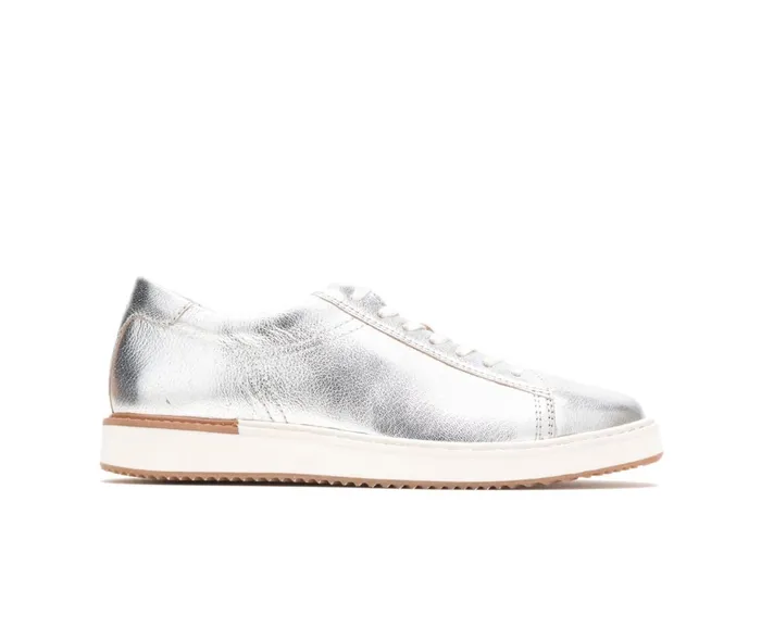 Hush Puppies Sneakers Women Sabine Sneaker Silver Metallic Leather
