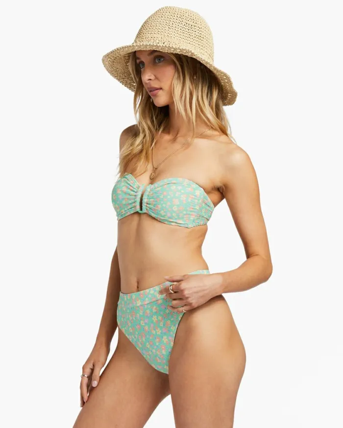 I Sea You Tanlines Bandeau Bikini Top Spearmint Women Billabong Bikinis