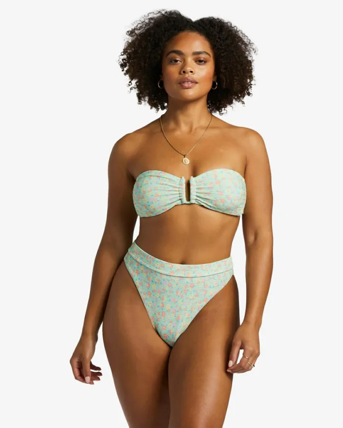 I Sea You Tanlines Bandeau Bikini Top Spearmint Women Billabong Bikinis
