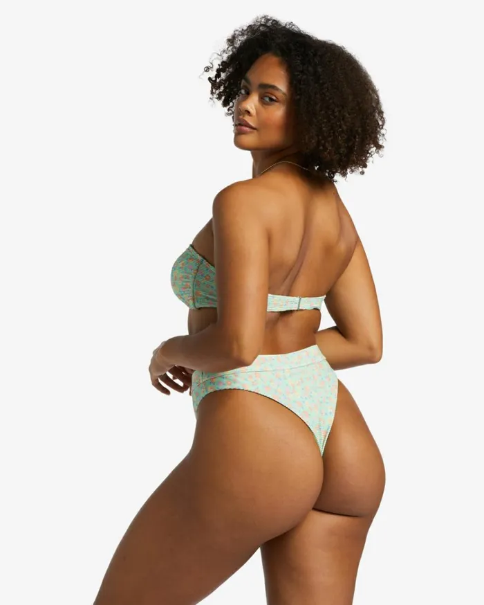 I Sea You Tanlines Bandeau Bikini Top Spearmint Women Billabong Bikinis