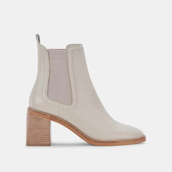 Iliana Booties Ivory Leather Women Dolce Vita Boots and Booties