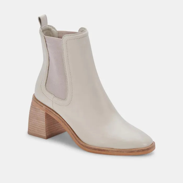Iliana Booties Ivory Leather Women Dolce Vita Boots and Booties