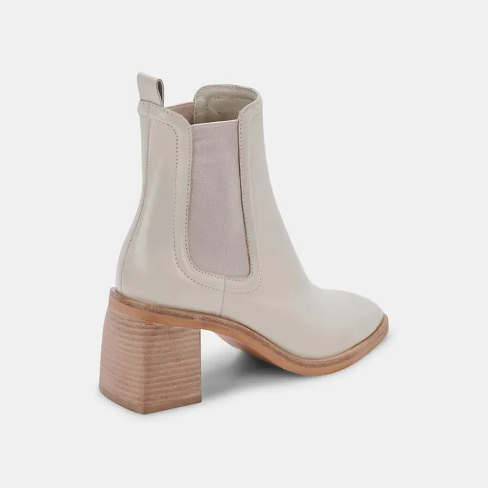 Iliana Booties Ivory Leather Women Dolce Vita Boots and Booties